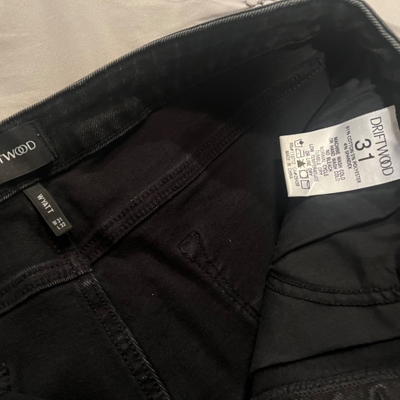 DRIFTWOOD Black Flare & Wide Leg Jeans - Picture 3 of 9